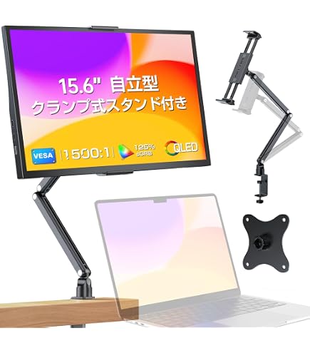 Amazon.co.jp: KEEPTIME モバイルモニター 15.6インチ 1080P IPSパネル